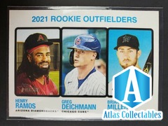 2022 Topps Heritage Ramos / Deichmann / Miller 2021 Rookie Outfielders #71